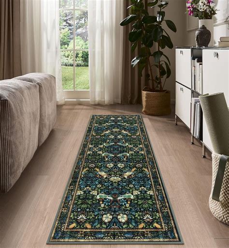 Bungalow Rose Vintage Floral Runner Rug, 2X6 Washable Rug Runners For ...