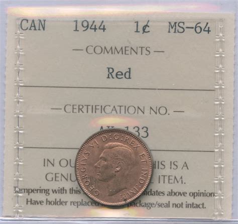 1944 One Cent