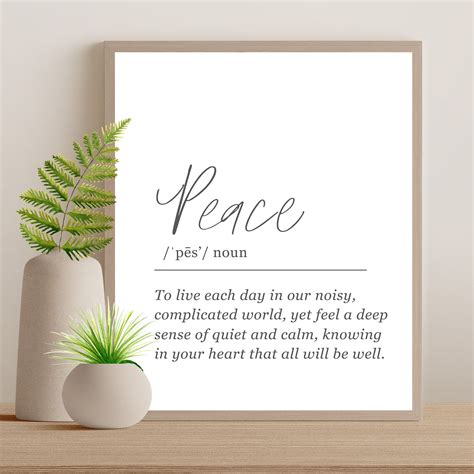 Peace Dictionary Definition Art Print – Westbrook Print Shop