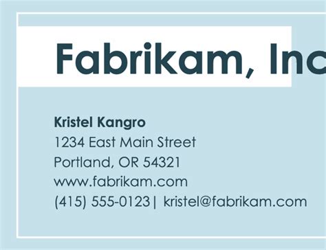 Word Doc Business Card Template 的图像结果