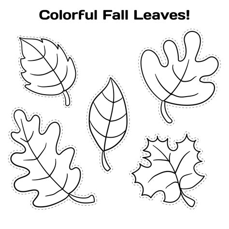 Fall Leaf Template