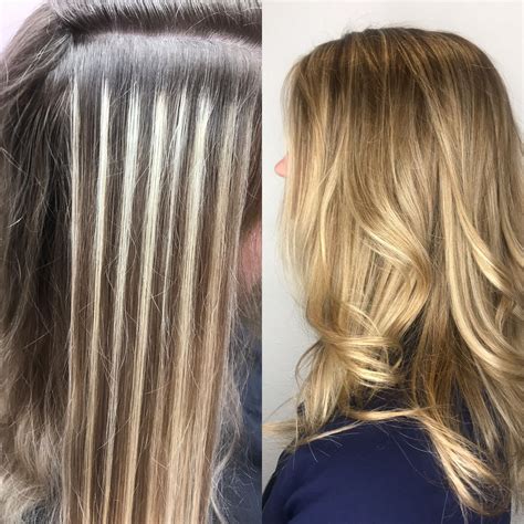 Foil highlight to balayage | Hair studio, Balayage, Long hair styles