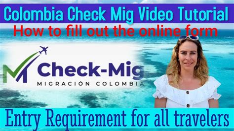 Colombia Check Mig Form - How To Fill it Out - This Is a Entry ...