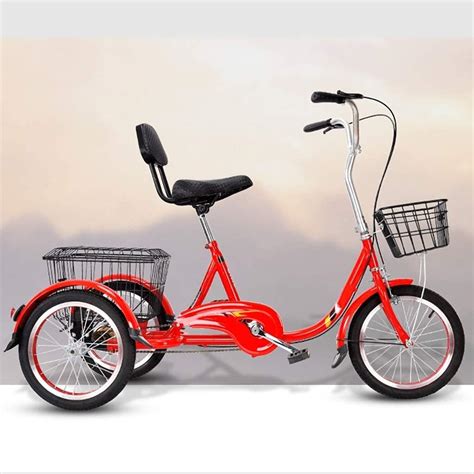 Seodon 3 Wheel Adult Tricycle with Removable Basket 20 Inch India | Ubuy