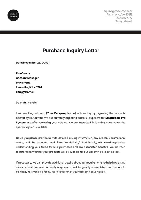 Letter Of Inquiry How To Write A Business Letter: Format + Template