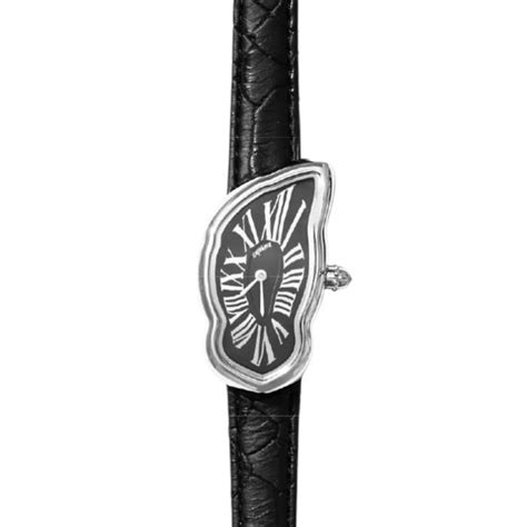 LAPHONT ラフォン / Melting Watch Slim Silver Case Tonal Dial Black Band ...