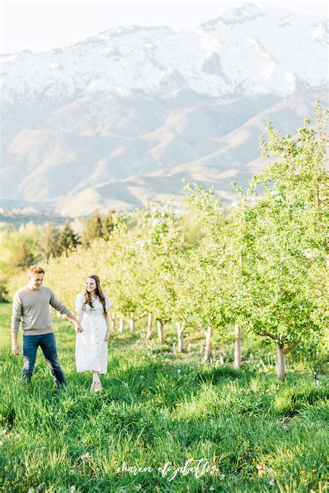 Burgess Orchards Engagement Pictures | Alpine, UT Photographer - Maren ...