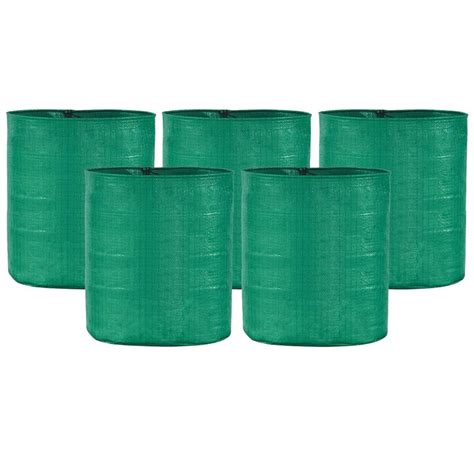 Pack of 5 Green HDPE UV-Protected Grow Bags (24x24) – Singhal Mart