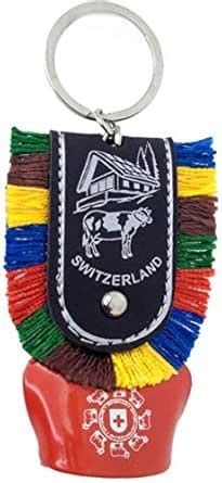 Crazycute® DDLJ Style Beautiful Metallic Swiss Cow Bell Keychain (Color ...