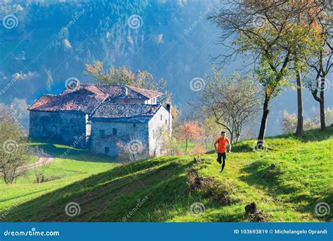 Old Hamlet of Italian Wings with Mountain Runner Stock Image - Image of ...