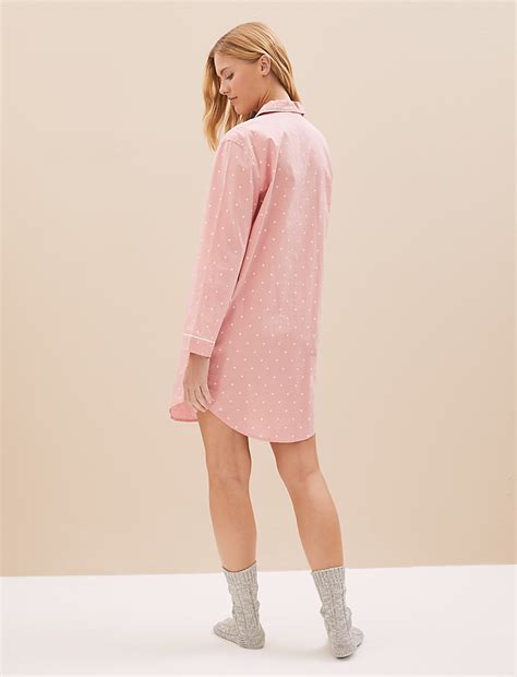 Buy Pure Cotton Cool Comfort™ Nightshirt at Marks & Spencer