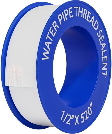 D-NYX Teflon Tape 1 Roll 1/2 Inch(W) X 520 Inches(L),Water Pipe Sealing ...