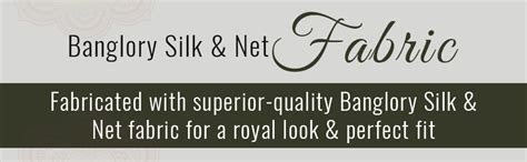 ARSH IMPEX Women's Casual Style Net And Banglory Silk Cap Sleeve ...