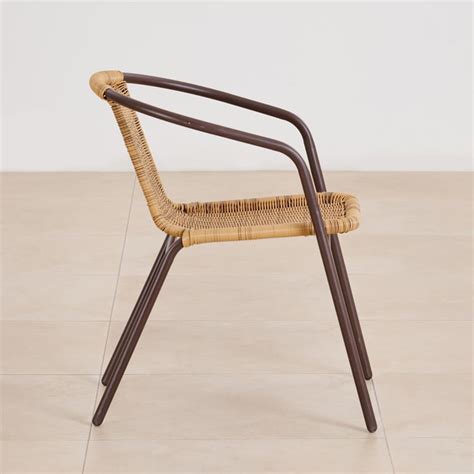 Buy (Refurbished) Fullerton Polyrattan Chair - Brown from Home Centre ...