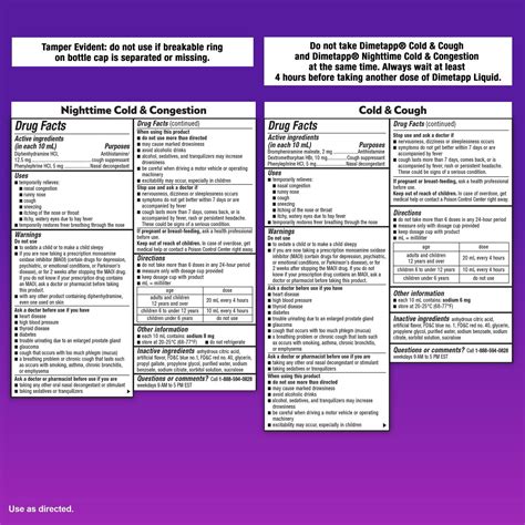 Buy Children’s Dimetapp Day & Night, Cold & Cough, Nighttime Cold & Congestion Medicine ...