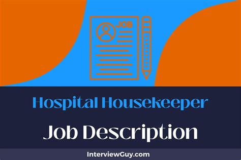 Hospital Housekeeper Job Description [Updated for 2026]