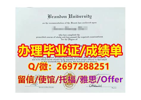 Calaméo - 办《Brandon毕业证书》Q/微2697288251“办理布兰登大学文凭证书成绩单/offer”BU网上存档可查文凭/留 ...