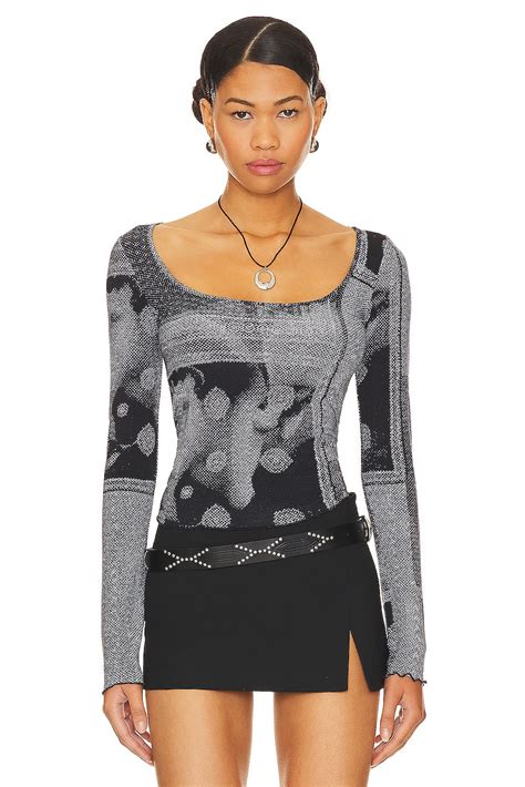 Miaou Victoire Top in Sciarpa Print | REVOLVE