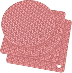 Buy WOODTULA Silicone Hot Pads for Kitchen - Flexible Table Trivet Mat ...