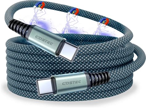 Mizi 240W Magnetic USB C Cable [AUTOMATIC COILED], 4-in-1 Multi ...