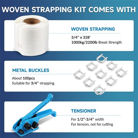 BAOSHISHAN Heavy Duty Pallet Strapping Kit - 34'' Width, 328' India | Ubuy
