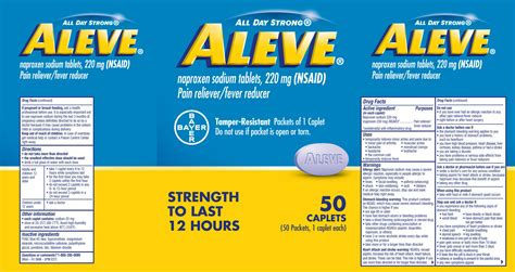 BAYER ALEVE- naproxen sodium tablet