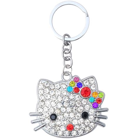 Super Drool Kitty in Crystals Keychain : Amazon.in: Fashion