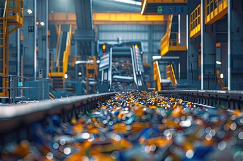 Modern facility dedicated to the recycling of plastic products ...
