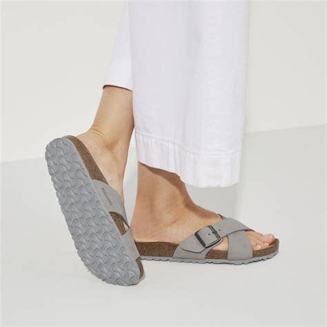 Buy Gray Siena Soft Footbed Nubuck Leather Online in India - BIRKENSTOCK