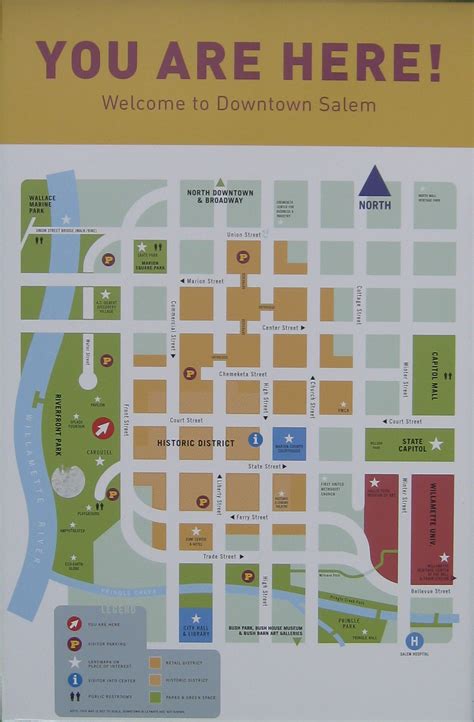 Riverfront Park "You are Here" Map (newer) - Salem, Oregon - 'You Are ...