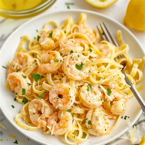 Creamy Lemon Shrimp Pasta - Insanely Good