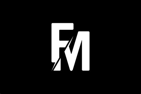 Monogram FM Logo Graphic by Greenlines Studios · Creative Fabrica | Fm ...