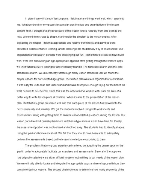 Image result for Lesson Plan Reflection