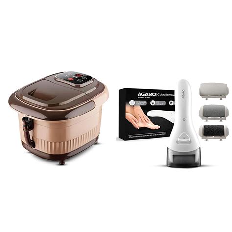 AGARO Regency Manual Foot Spa Bath Massager With Heat & AGARO CR3001 ...