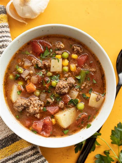 Easy Vegetable Soup Recipe With Beef at Aurelio Carranza blog