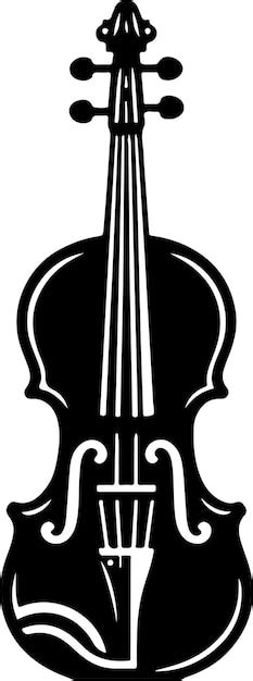 Violin music instrument icon silhouette 6 | Premium Vector