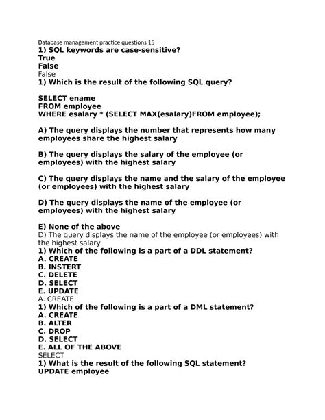 Image result for Database Practical Question