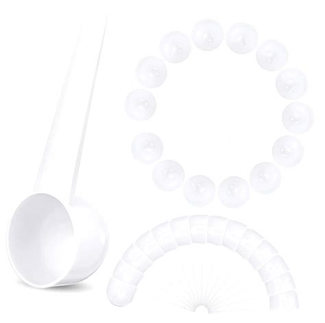 Hyjoy 80 Pack Plastic Scoop Tablespoon Measuring Spoons (20 mL | 20 cc ...