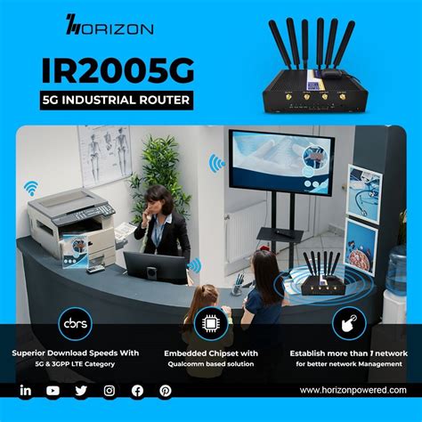 The Horizon IR2005G 5G Industrial Router presents an innovative ...