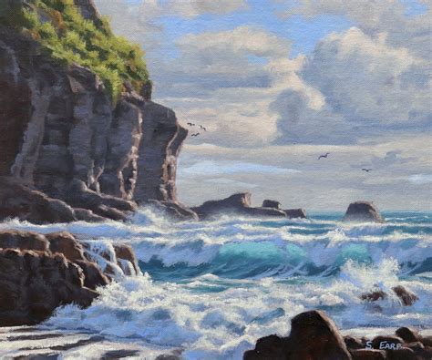 How to Paint Translucent Ocean Waves - Samuel Earp