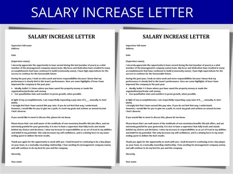 Salary Increase Letter Template: Employee Raise Request, Compensation ...