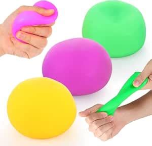 Buy Pelo Set of 2 Squishy Balls Stress Relief Squeeze Relieve Vent Toys ...