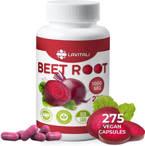 Amazon.com: Beet Root Capsules - 1200mg Per Serving - 200 Beet Root ...