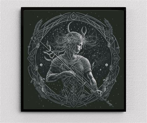 Sternzeichen Schuetze 80x80 Eckige Steine – PichuMoonArt