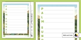 Palm Sunday Worksheet | Easter Sunday | Twinkl USA
