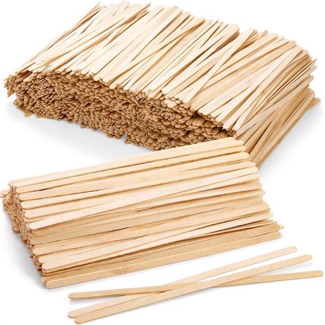 Amazon.com: Makerstep 1000 Birch Wood Coffee Stirrers, 7 Inch Coffee ...
