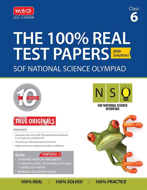 Class 6 - National Science Olympiad (NSO) - The 100% Real test papers ...
