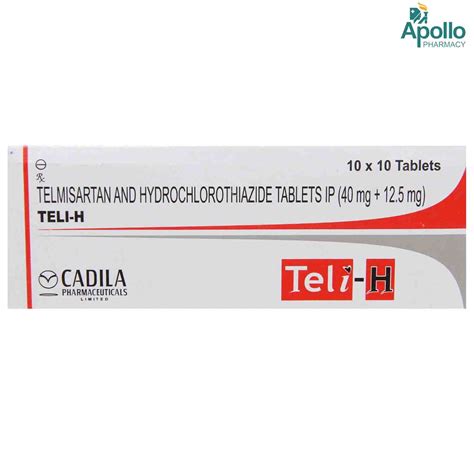 Teli-H Tablet 10's Price, Uses, Side Effects, Composition - Apollo Pharmacy