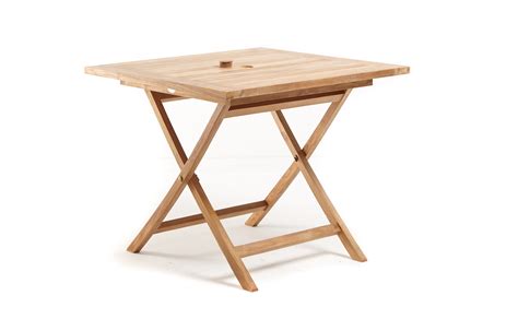 Square Folding Table - The Teak Place