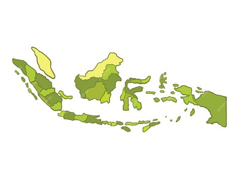 Premium Vector | Indonesian Country Map Illustration Vector